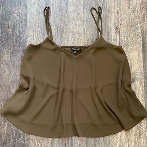 Topshop Olive Green Cami